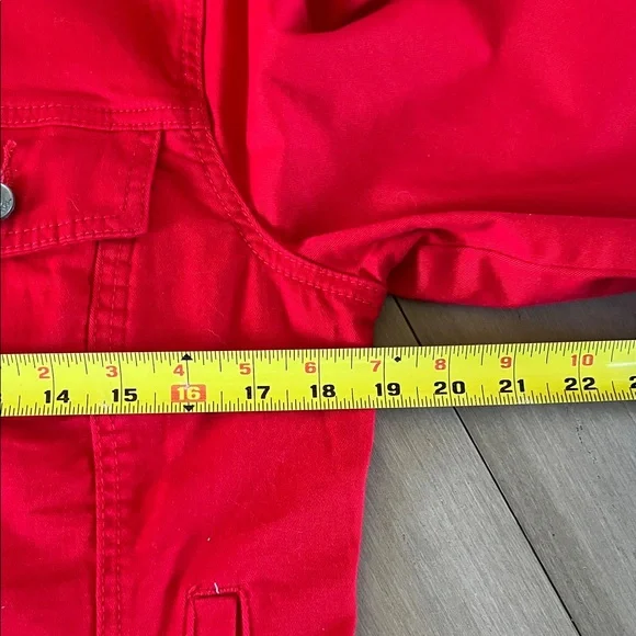 Kut from the Kloth Women's Red Jean Jacket - Picture 10 of 11